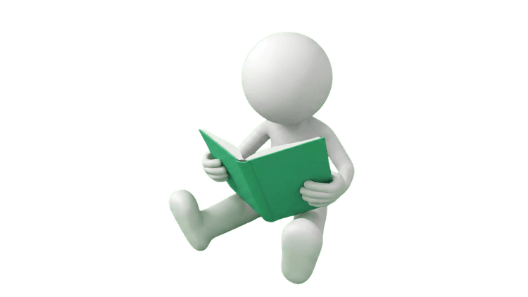Figura leyendo un libro